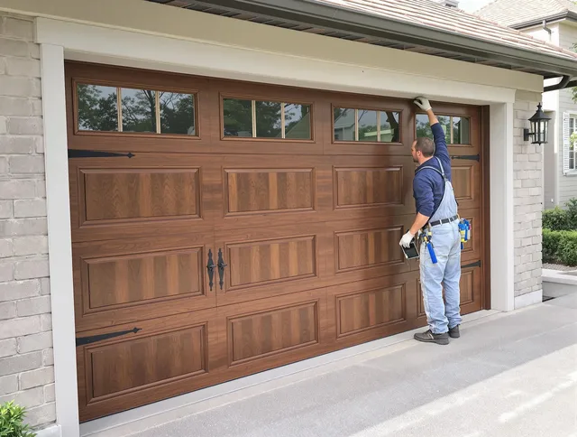 Custom garage door showcase by Miami Beach Garage Door Repair in Miami Beach