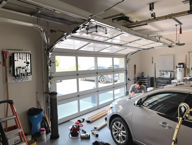Garage door noise reduction service by Miami Beach Garage Door Repair in Miami Beach