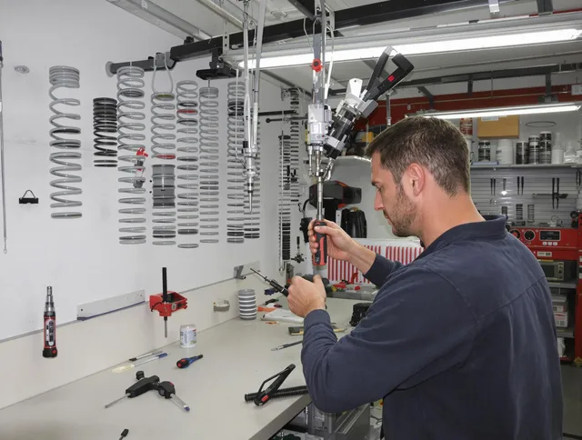 Miami Beach Garage Door Repair safety certified technician performing precision spring replacement in Miami Beach
